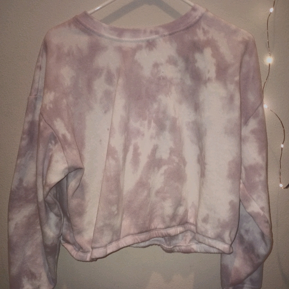 Hippie Rose Banded Tye Dye Sweatshirt
